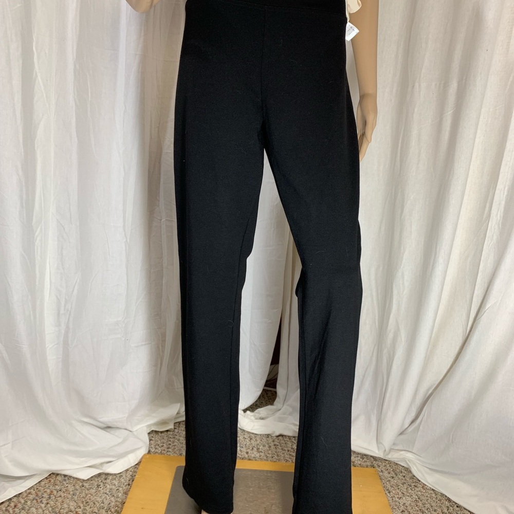 TUMMY CONTROL HIGH WAISTED BLACK PONTY PANT LG